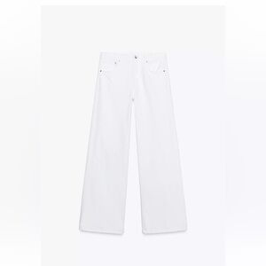 Zara Women's White Flare Jeans